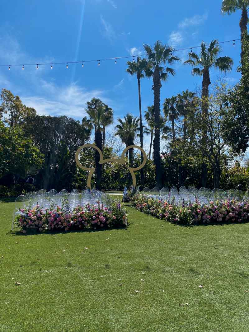 Adventure Lawn set up for a wedding ceremony 